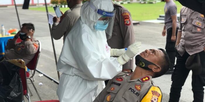 Jajaran Polres Kepulauan Aru Jalani Rapid Test, Rabu (17/2/2021)